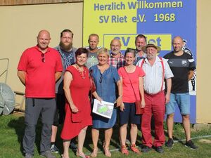 Vorstand SPD zusammen mit Vorstand SV Riet und Ortsrat